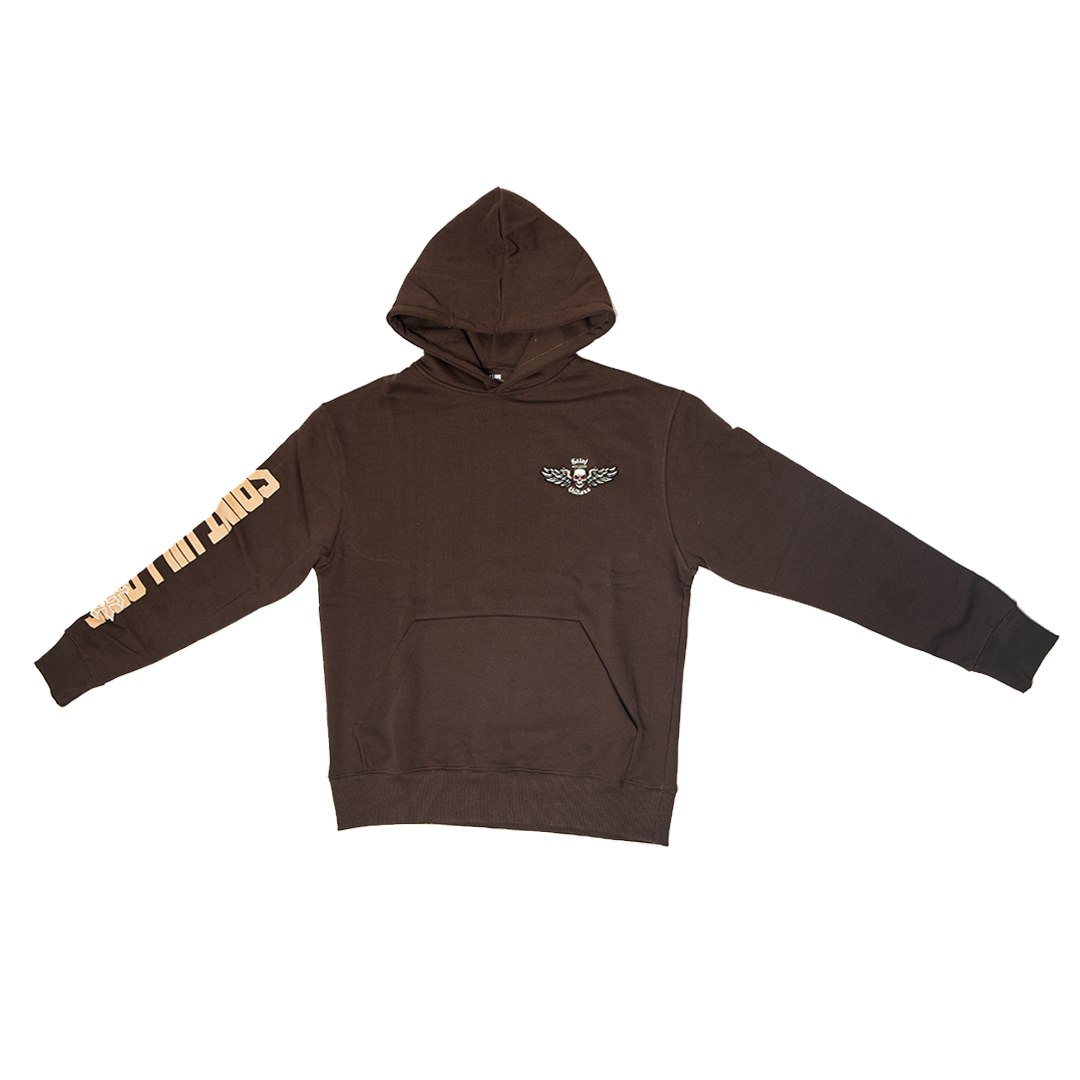 Chocolate Tan "Crosses" Hoodie