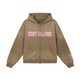 Tan "Redemption" - Zip Hoodie